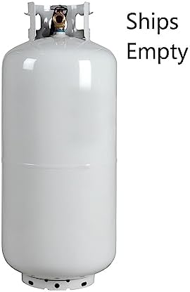 40 lb Propane Tank Cylinder - New Steel LPG Tank with OPD Valve, 9.4 Gallon Capacity - DOT Approved