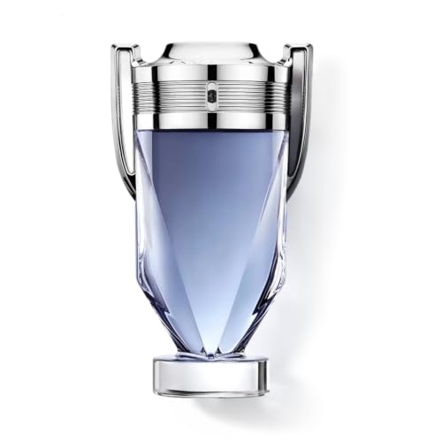 Rabanne Invictus Eau de Toilette - Long Lasting Woody Aquatic Cologne for Men with Marine, Grapefruit & Guaiac Wood - Trophy Bottle French Fragrance Spray from Paris