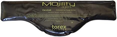 Torex Mojility - Hot and Cold Therapy Flat Pack - Reusable Gel Ice Pack (Cervical Black 2 x 6.5).