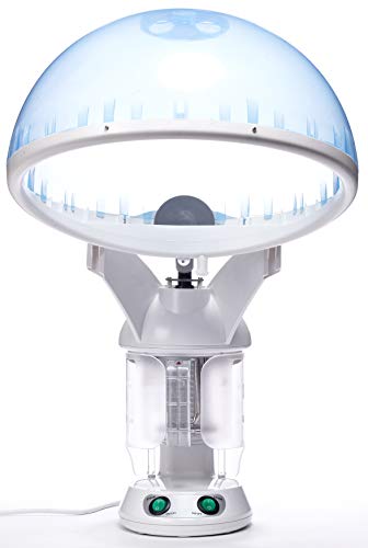 Red Pro Hair Therapy 2-in-1 Hair Steamer & Facial Steamer for Hydration Deep Cleaning, Designed for Personal Care at Home or Spa & Salon