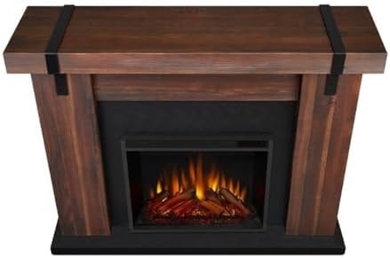 Aspen 49" Electric Fireplace in Chestnut Barnwood by Real Flame