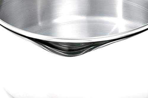 Norpro KRONA 5 Quart Vented Pot with Straining Lid, Stainless Steel,645,Silver