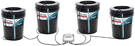 Active Aqua Root Spa Grow Kit - Hydroponic DWC - 5 Gal 2 Pack - Black