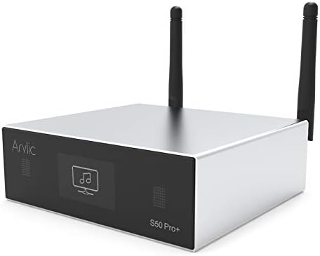 Arylic Up2stream S50 Pro+, Receiver Audio WiFi e Bluetooth, Preamplifier aptX HD con ESS Sabre Dac AKM ADC Multiroom/multizone
