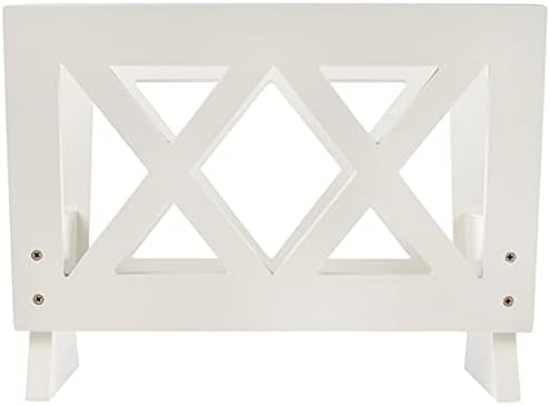 Frenchi Home Furnishing Contemporary Magazine Rack, white