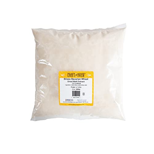 Craft a Brew - Dry Malt Extract for Brew Kit -5 Pounds Bavarian Wheat - All Purpose Base Extract - For Any Beer Style - Effective Fermentation