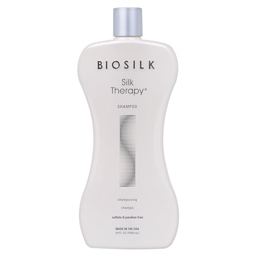 BioSilk Silk Therapy Duo Set, Shampoo & Conditioner for Gentle Cleansing, Moisturizing & Shiny Hair, Smooth, Replenished Hair, Sulfate-Free, Paraben-Free, Cruelty-Free, 12 Oz Each (Pack of 2)