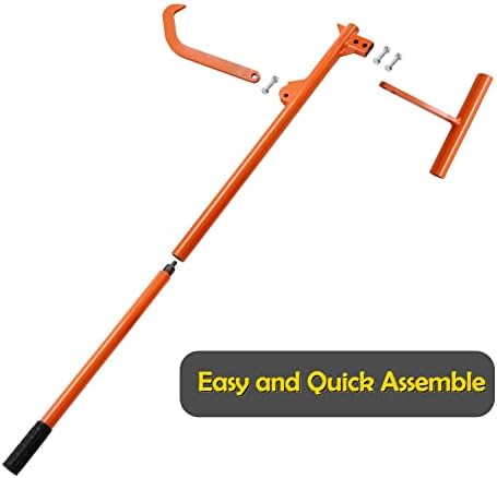 PIRIPARA 50.9" Timberjack Log Lifter, Adjustable Log Roller Cant Hook, Heavy Duty Steel Log Jack, Logging Tools for Rolling and Raising Up The Logs