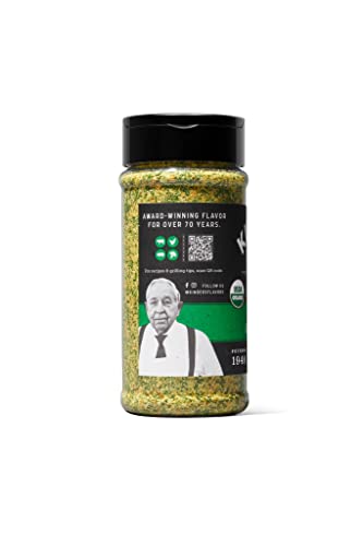 Kinder's Organic Buttery Garlic Salt, Premium Quality Seasoning, MSG Free and USDA Certified Organic, 2.75 oz