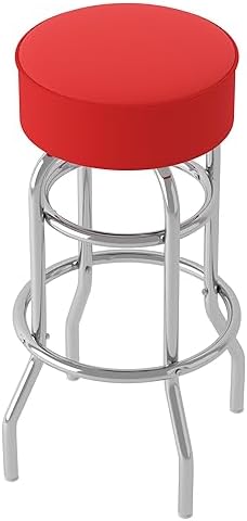 Trademark Gameroom Bar Stool - Blue Stool with Foam Padded Seat - Swivel Chair for Game Room, Garage, or Home Bar