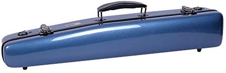 Crossrock Alto Saxophone Case-Fiberglass Hardshell with Backpack Straps in Blue