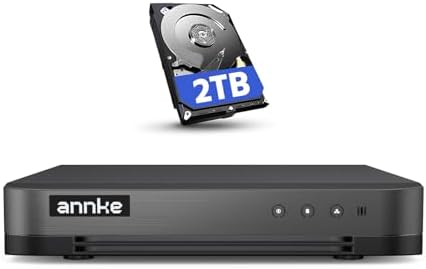 ANNKE 16CH 1080P Lite Hybrid 5-in-1(TVI/AHD/CVI/CVBS/IPC) CCTV DVR, 2TB HDD | AI Human&Vehicle Detection