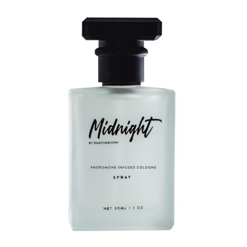 RawChemistry Midnight Pheromone Infused Men's Cologne – Long-Lasting, 1 oz