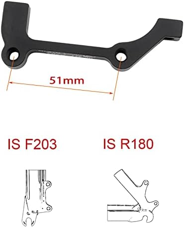 Disc Brake Caliper Mount Adapter IS Front 203mm Rear 180mm