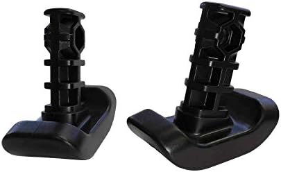 Stander Replacement Walker Ski Glides, Compatible with Stander's Wonder-Walker and Wonder-Walker-Plus, Black, Set of 2