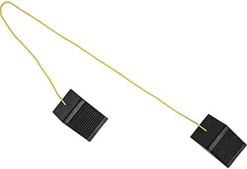 Buyers Products WC35225 Mini Rubber Wheel Chock Set, 5 x 3 x 2.25 Inches, 36 Inch Nylon Rope, Ideal For ATVs