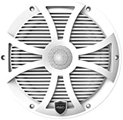 wet sounds | REVO 8-SWW | High Output Component Style 8" Marine Coaxial Speaker with RGB Backlighting and Enclosed White SW Grille