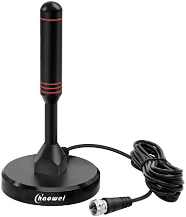 Chaowei 2026 TV Antenna for Smart TV Indoor (16.5ft) Cable | Long Range HD Digital Antenna for Local Channels with Strong Magnetic Base, 360° Reception, Supports 4K 1080P HDTV