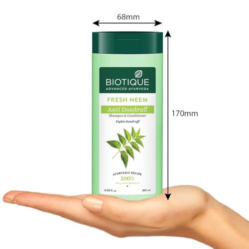 Biotique Bio Neem Margosa Anti Dandruff Shampoo and Conditioner, 180ml