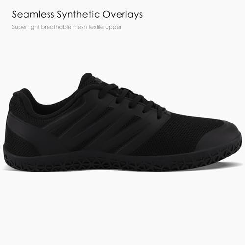 ASITVO Wide Men's Barefoot Zero Drop Sole Minimalist Sneakers Walking Shoes | Width Toe Box Cross Trainer Gym TPU Toe No-Sew Upper Grounding