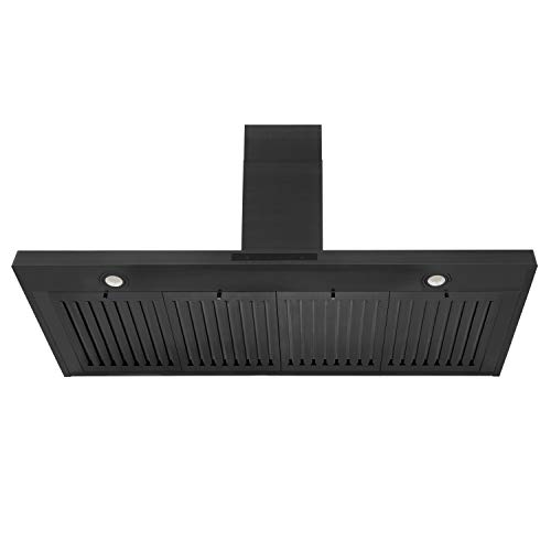 ZLINE Convertible Vent Wall Mount Range Hood in Black Stainless Steel (BSKBN) (42)