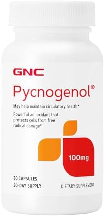 GNC Pycnogenol 50mg, Maintains Circulatory Health, 120 Capsules