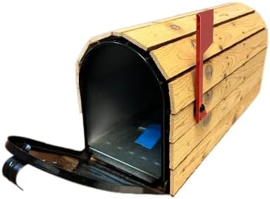 Real Cedar, Standard Thickness (1/2 Inch Thick Slats) Cedar-Wrapped Mailbox - (This is 1 of 3 Different Cedar-Wrapped mailboxes That we Manufacture)
