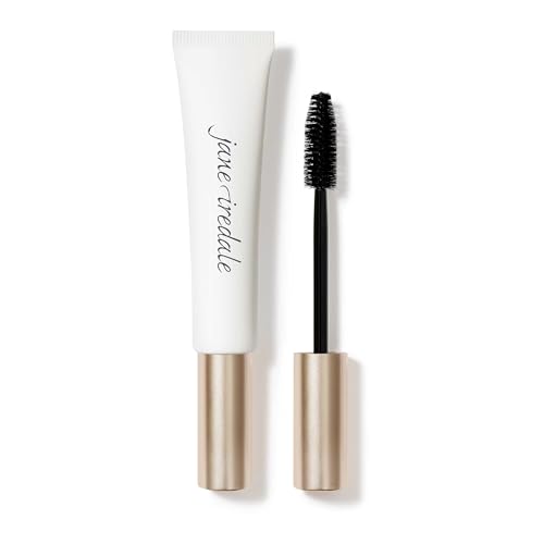jane iredale Longest Lash Thickening and Lengthening Mascara, Fluffy Hollow Fiber Brush for Extra-Long Lashes and Buildable Volume, Gluten-Free