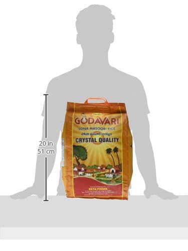 Godavari, Sona Masoori Rice, 20 Pound(LB)