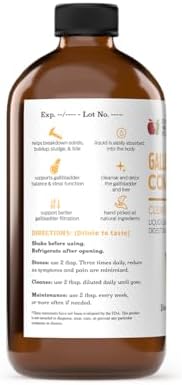 CNP | Gallbladder Stone Breaker Liquid 8oz - ACV Chanca Piedra Cleanse Aid | Organic gallbladder support liquid with apple cider vinegar, turmeric, lemon, hibiscus & chanca piedra for sludge cleanse aid