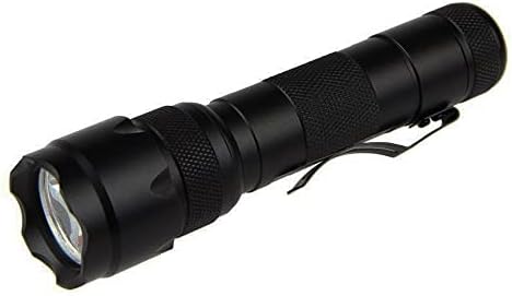 WF-502B Single Mode 1200 Lumen Mini Portable Tactical Clip Handheld Flashlight Torch Lamp, for Outdoor Sports and Indoor Activities (Camping, Hiking