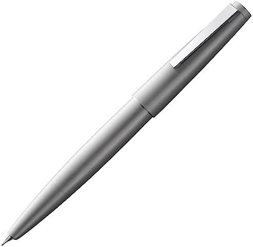 Lamy 2000 black - elegant Fountain Pen in robust fibreglass barrel - 14 ct. gold nib, partially platinum-plated - nib size B