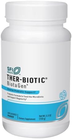 Klaire Labs SFI Health Biotagen, 120 Capsules | Prebiotic Inulin, Beta-Glucan & Arabinogalactan to Support Gut Microbiota