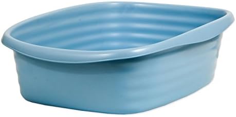 Arm & Hammer Simply Recycled Wave Open Cat Litter Pan, Jumbo, Cat Litter Box, Made in the USA, Black