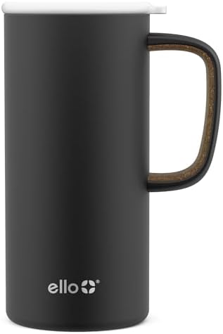 Ello Campy 18oz Insulated Stainless Steel Travel Mug with Handle, Avalon Sea