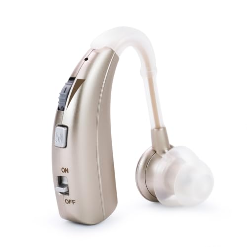 Digital Hearing Amplifiers Qty 2 (Modern Blue) 500hr Battery by Britzgo BHA-220D