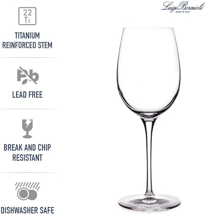 Luigi Bormioli Crescendo Bourgogne Wine Glasses - Clear, Set of 4