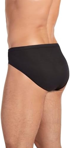Jockey Men's Underwear Elance Bikini - 6 Pack, Black, M