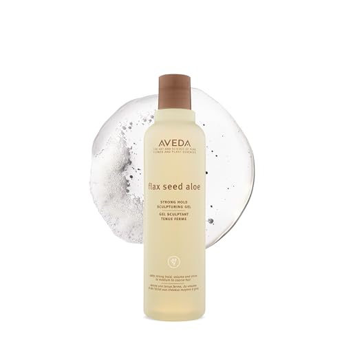 Aveda Flax Seed Aloe Strong Hold Sculpturing Gel | Adds Hold and Shine | For Molding and Sculptural Hair Styles | For Medium to Thick Hair | 8.5 Fl Oz
