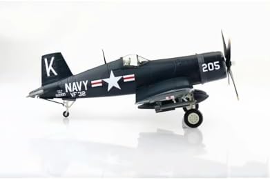 for Hobby Master for USN F4U-4 for Corsair VF-32 USS Leyte 1:48 1950 Medal of Honor White 205/82050 Model Display Collection Gift
