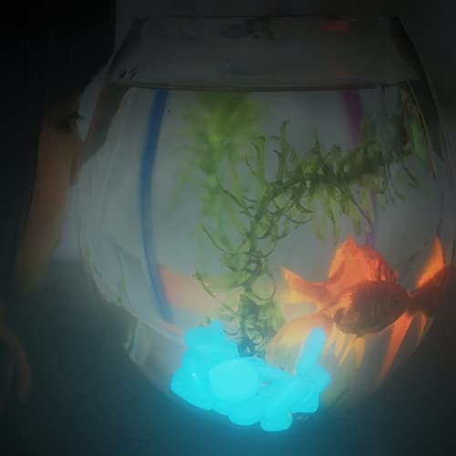 Glow in The Dark Rocks, 200PCS Fairy Garden Decorations Stones, Outdoor Decor for Patio Stepping Stone Kit