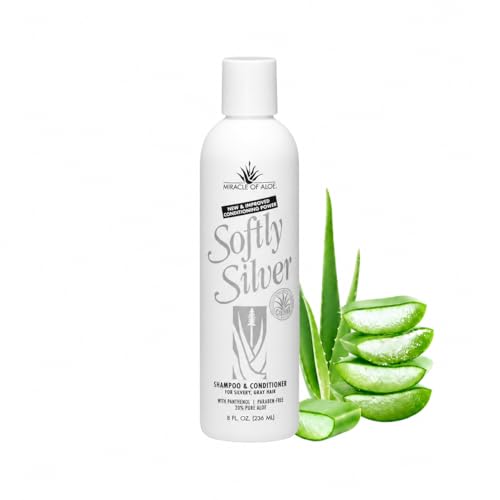 Softly Silver Shampoo For Gray Hair, 2 In 1 Purple Restorative Hair Wash