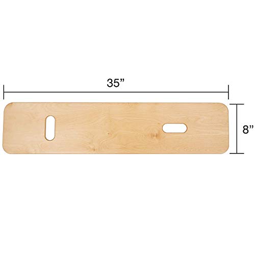 Sammons Preston Bariatric Transfer Board for Wheelchair Users, Sliding Board with Handles, 35" Medical Transfer Board