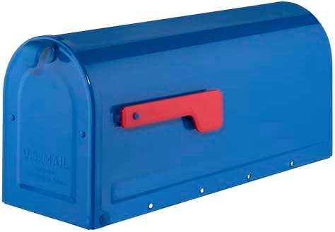 ARCHITECTURAL MAILBOXES 7600P-10 MB1 Mailbox, Medium, Pewter | Galvanized steel build for outside with rust-resistant powder-coat finish and a magnetic door closure. USPS approved.