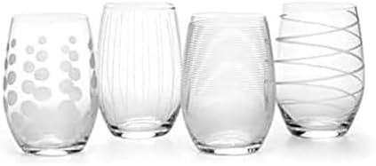Mikasa Cheers Bordeaux Wine Glass, Set of 4, 24 Ounce, Clear