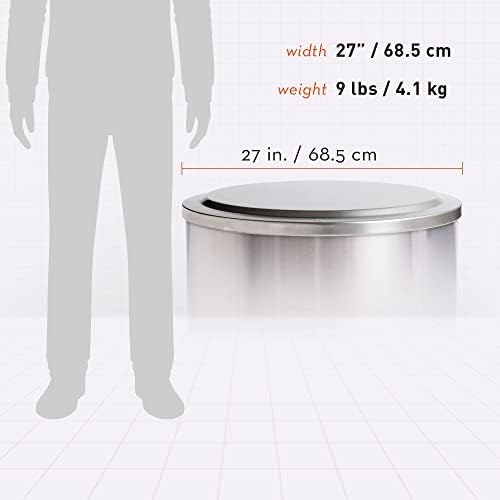 Solo Stove Ranger Lid - Premium 304 Stainless Steel Fire Pit Cover, Modern Round Design, Versatile Tabletop Accessory