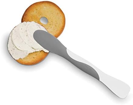 Tovolo Elements Scoop and Spread Large Dual End Silicone Sandwich Spreader Tool with Nylon Handle