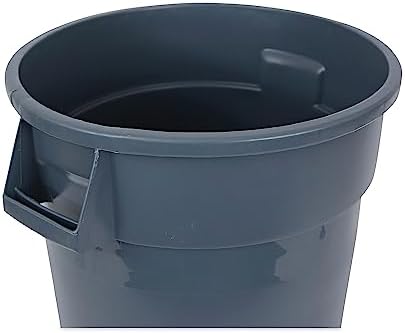 Boardwalk 32GLWRGRA Round Waste Receptacle LLDPE 32 gal Gray
