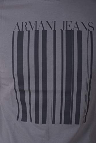 Emporio Armani Mens Regular Fit Jersey Barcode T-Shirt