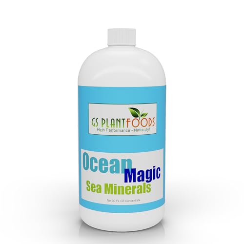 Ocean Magic Sea Mineral Fertilizer by GS Plant Foods(1 Gallon) - Soil Mineral Health Improvement Liquid Concentrate - Sea Minerals for Lawn and Turf, Gardens & House Plants